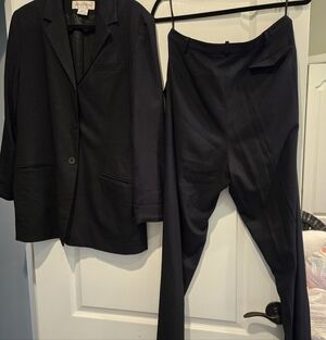 Jones New York Black Tailored Pantsuit Separates